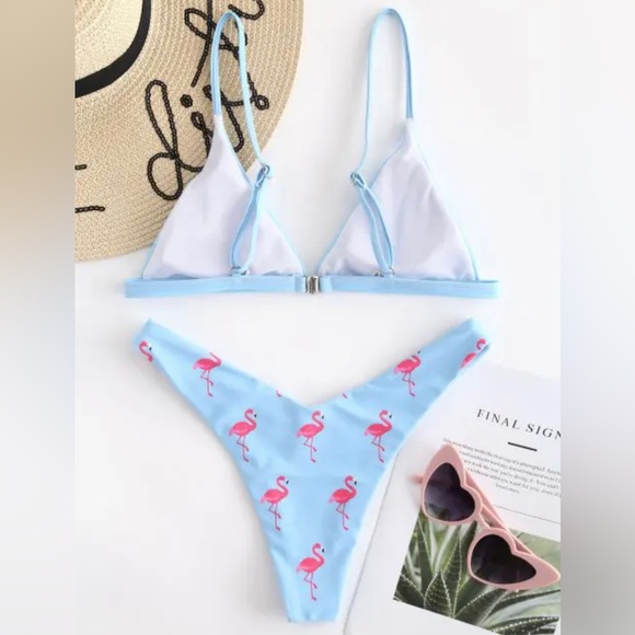 Flamingo Bikini Set M - Picture 2 of 9